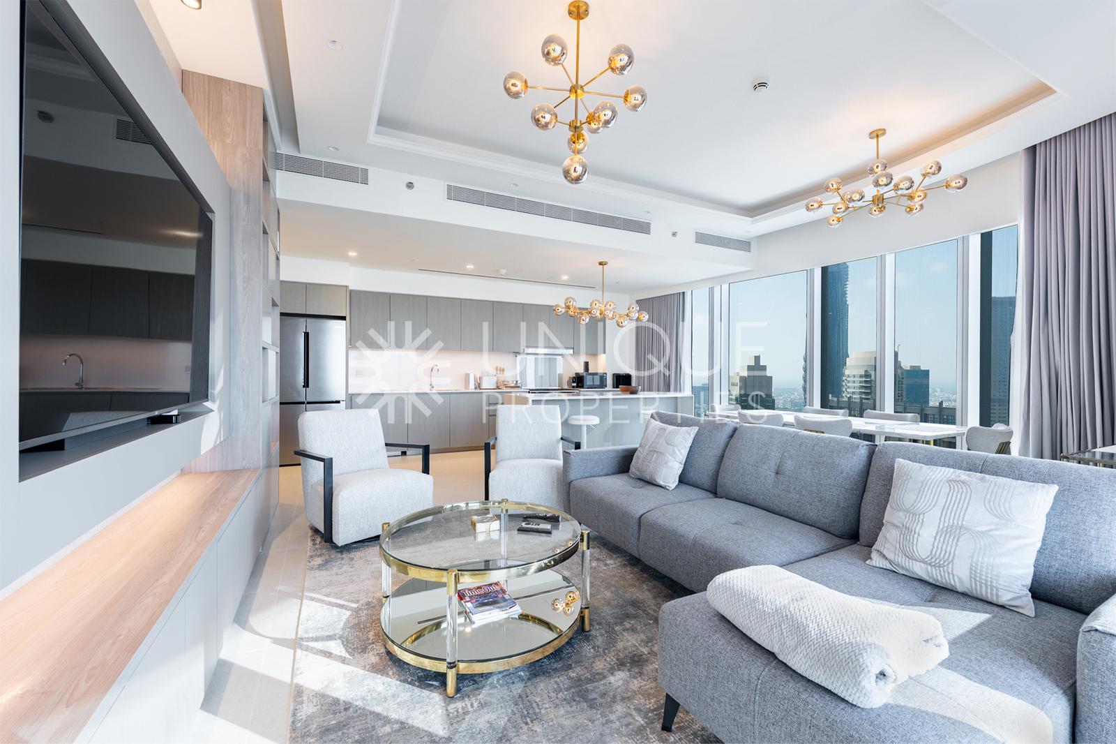 Elegant | Burj and Fountain View | Furnished